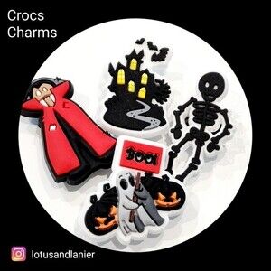 Shoe Charms  Halloween Charms Set of 4 V1